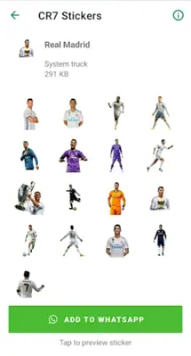 Cristiano Ronaldo Stickers android App screenshot 1