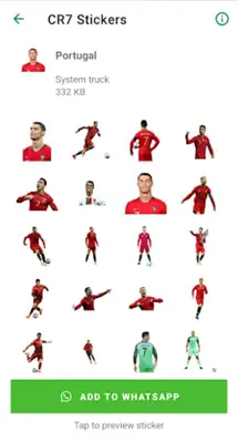 Cristiano Ronaldo Stickers android App screenshot 2